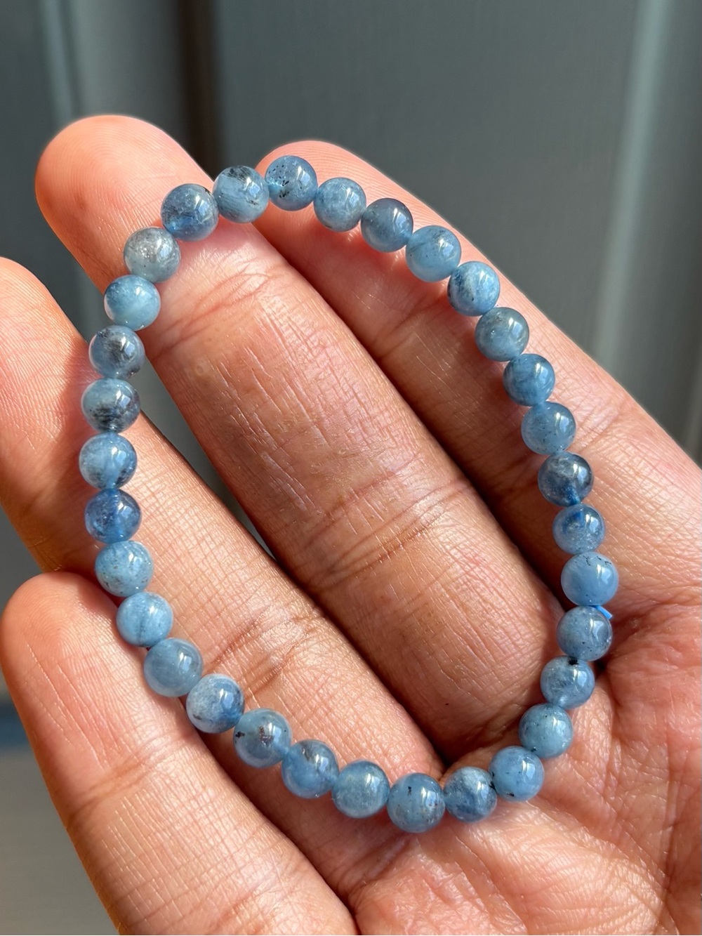 Aquamarine Crystal Bracelet 5.8mm